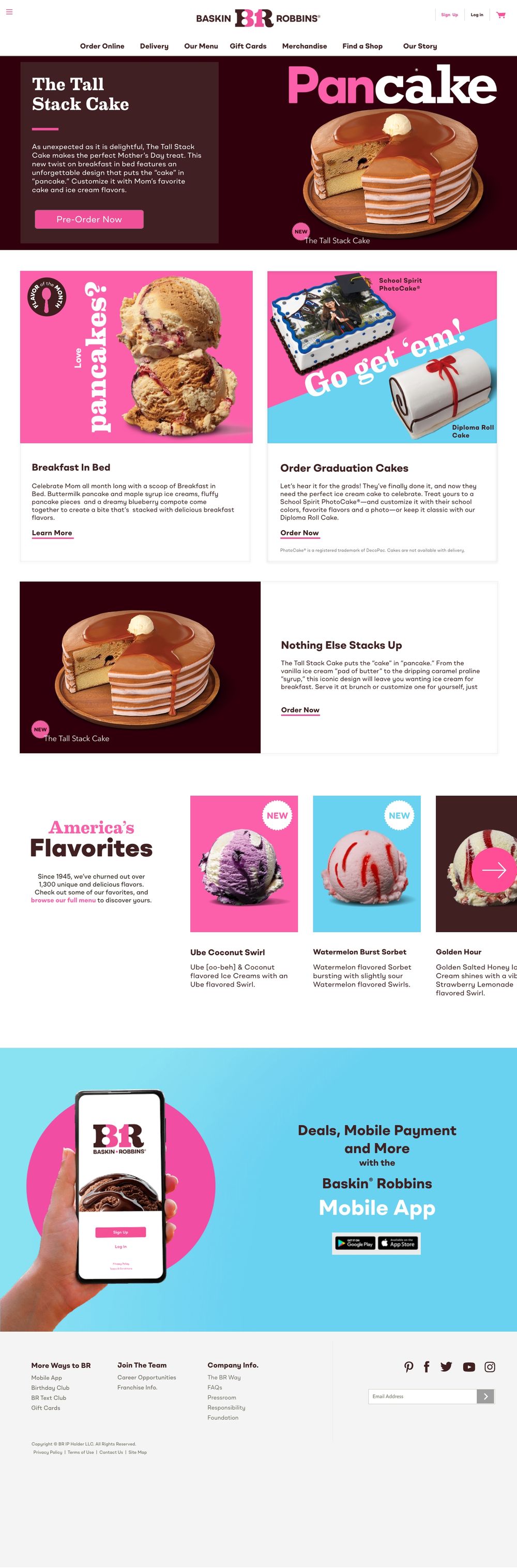 May homepage at desktop, full page