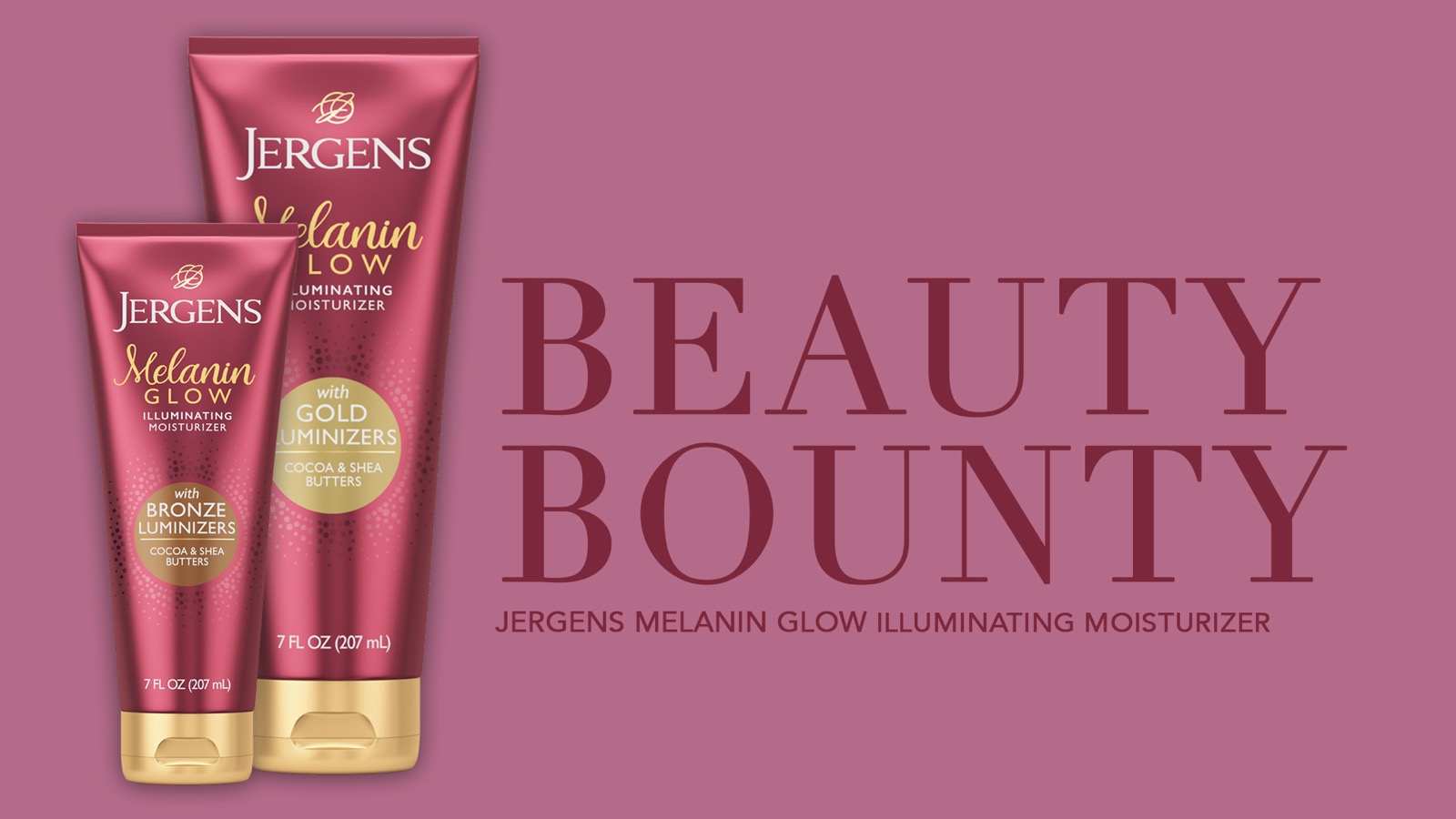 Beauty Bounty title card, Melanin Glow, single tube