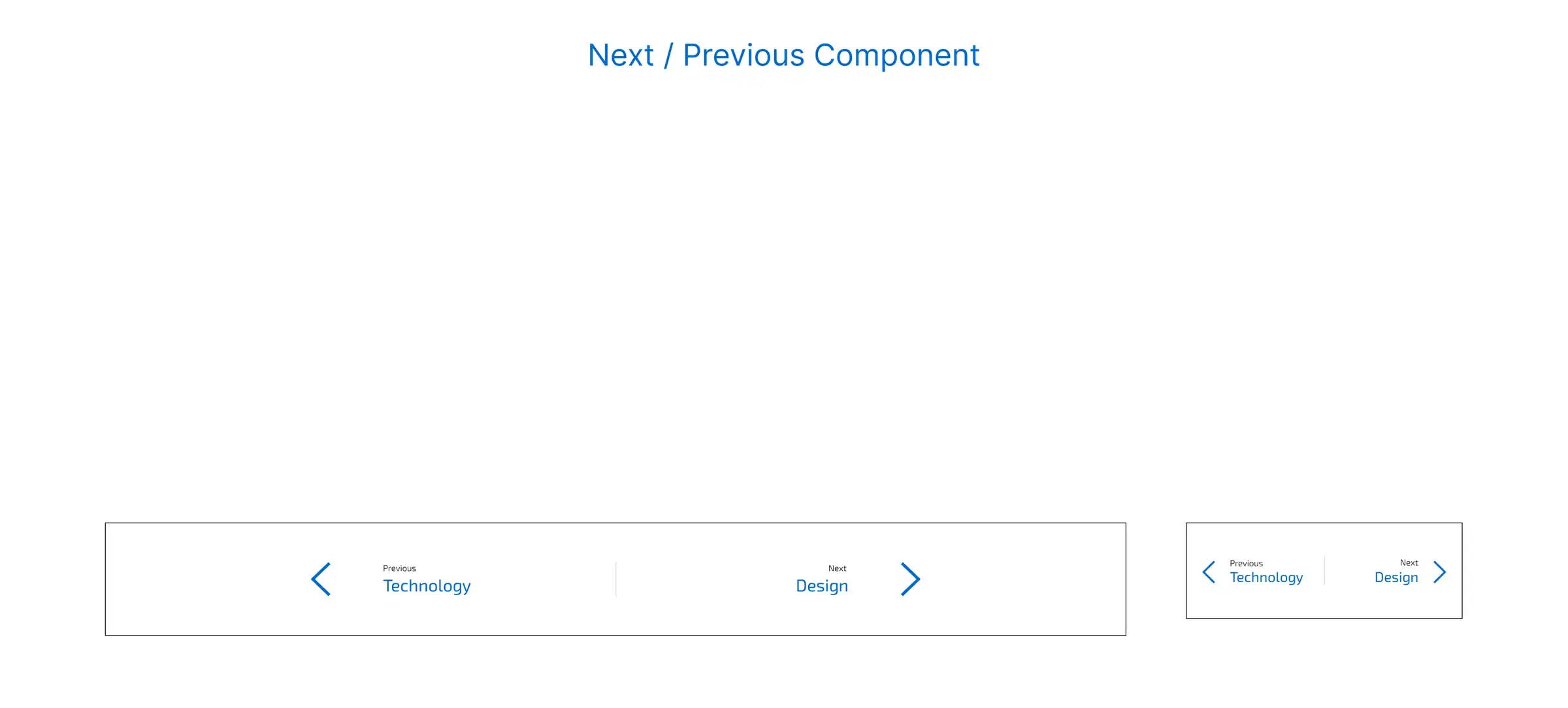 Next and Previous component board